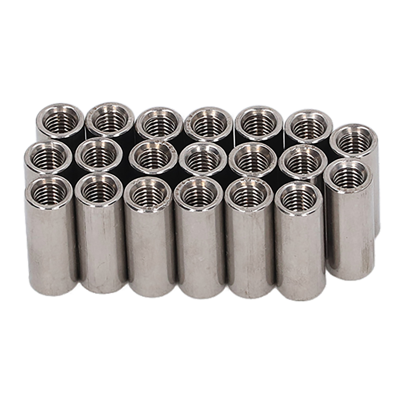 clearance 20Pcs Coupling Nut Stainless Steel M5 Round Rod Connector Nut ...