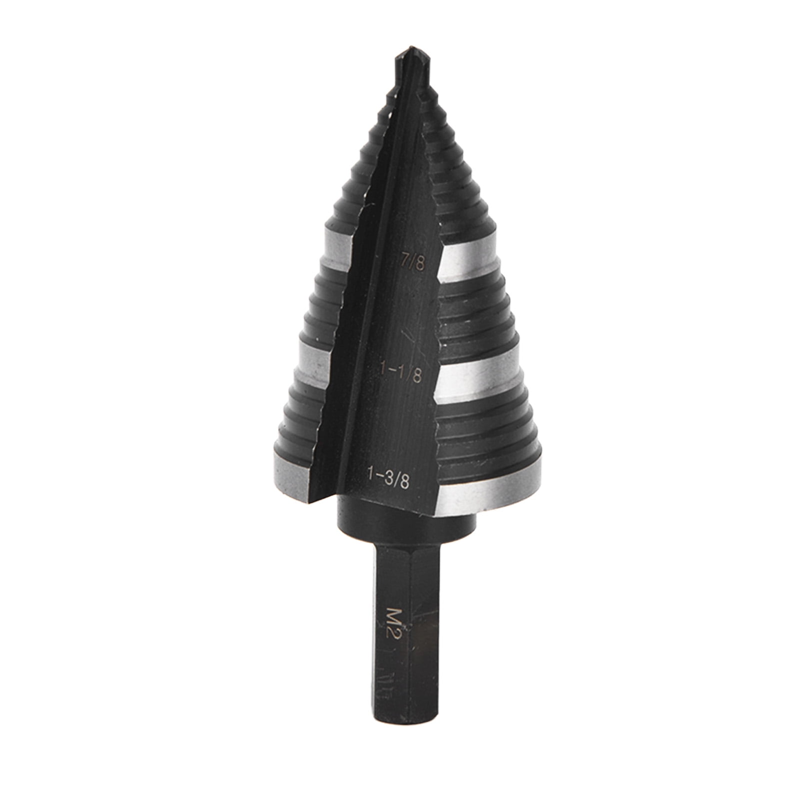 Clearance 3/16 to 1?3/8in Step Drill M2 High Speed Steel Nitrided Cone