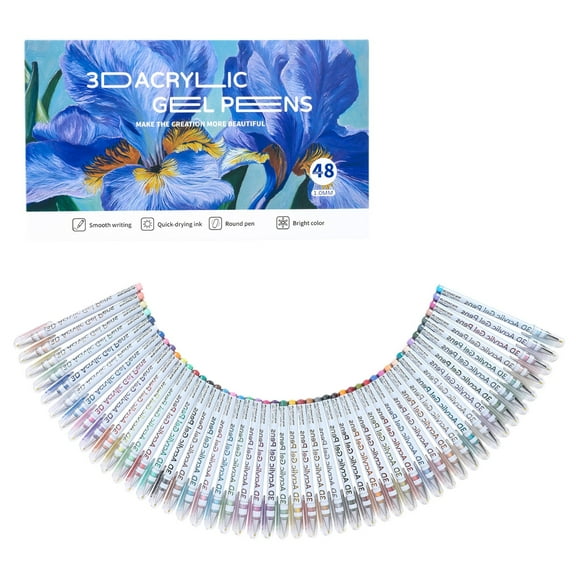 clearance Acrylic Gel Pens With High Aesthetic Appeal In Trendy Style Fast Drying 1mm For Smooth Writing And Color Layering Great For Students Handwriting And Marking Needs(1ml) home decor clearance