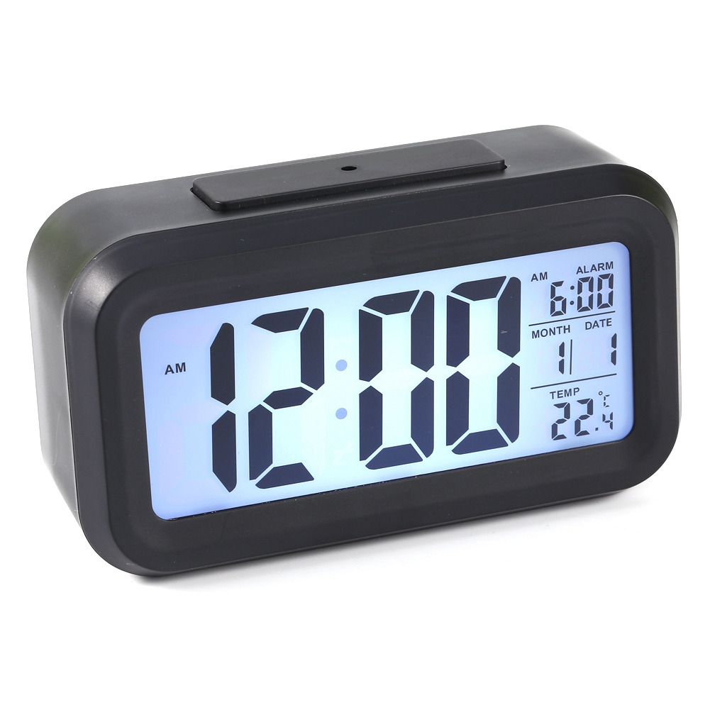 clearance LED Backlight Digital Snooze Desk Alarm Clock Temperature ...