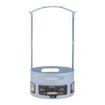 2 Tier Lazy Susan Organizer, 10" Lazy Susan Turntable for Cabinet, Stackable Turntable Organizer Rotating Spice Rack Organization for Kitchen Countertop, Pantry, Bathroom, Blue