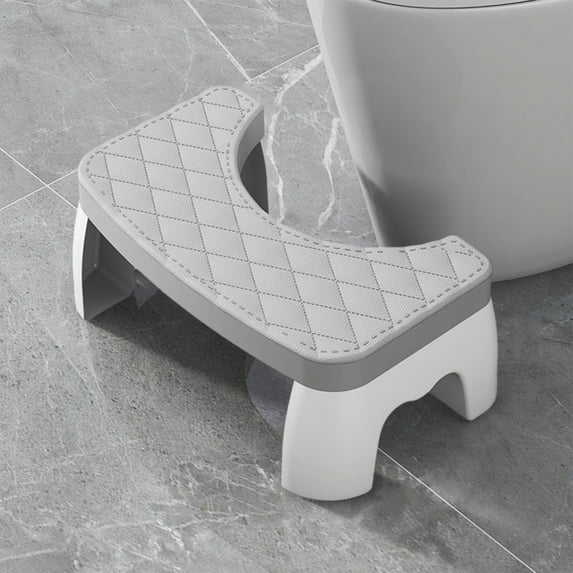 Premium Toilet Stool Squat for Adults, Non-Slip Squatting Poop Stool for Bathroom, Portable Toilet Pooping Stool for Adult/Kids, 7 Inch Potty Foot Step, US Patented