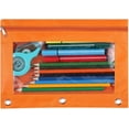 thumbnail image 1 of Pencil Pouch for 3 Ring Binder, Cute Pencil Pouch with Zipper, Orange Pencil Pouch, Pencil Bags for Pencil Box Pencil Case for Storing Home Office Supplies, 1 of 7