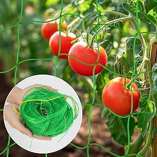 3 x 6 ft. Plant Trellis Netting, Heavy-Duty Polyester Grow Net, Garden Trellis Netting with Square Mesh for Climbing Plants, Vegetables, Fruits, and Flowers, 1-Pack