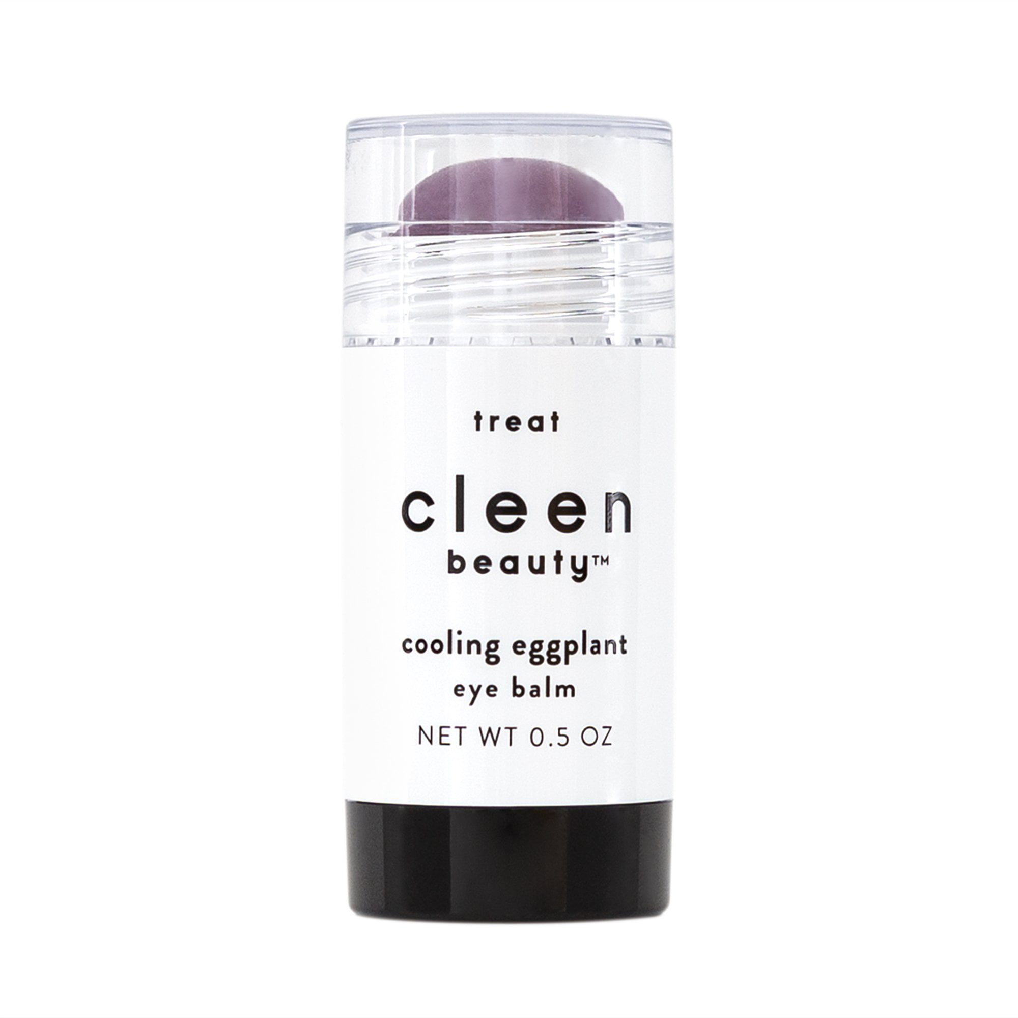 cleen beauty Cooling Eye Balm with Eggplant & Coffee Oil, 0.5 oz