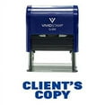 thumbnail image 1 of Vivid Stamp clients copy self-inking office rubber stamp (blue) - medium, 1 of 2