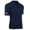 thumbnail image 1 of adidas A108 Mens ClimaLite Tour Pique Short-Sleeve Polo - Navy & White, XL, 1 of 10