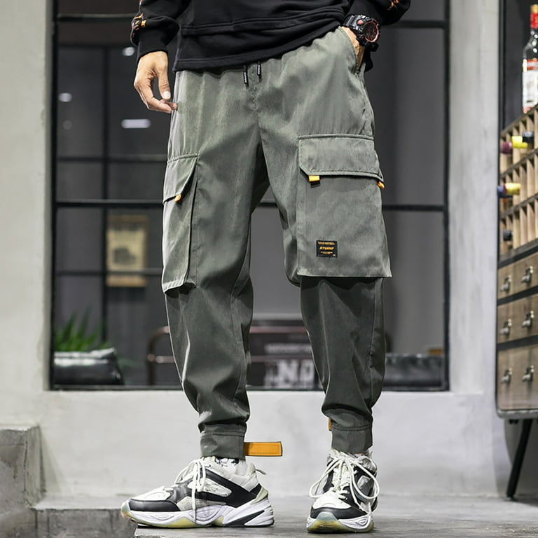 Men Letter Patched Cargo Pants  Cool outfits for men, Grey cargo pants, Cargo  pants outfit men