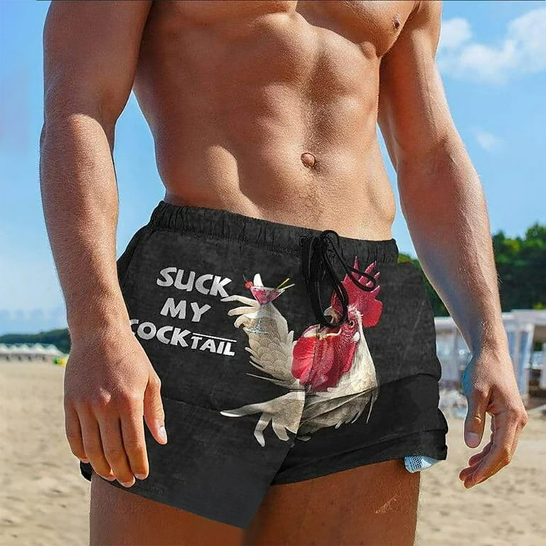cllios 2024 Clearance Swim Trunks for Men Summer Elastic Waist
