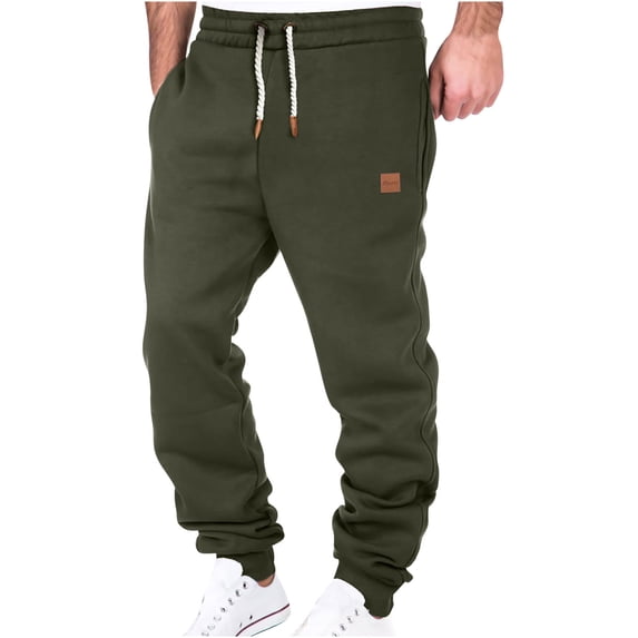 cllios 2024 Men's Outdoor Jogging Casual Drawstring Elastic Waist Sweatpants Loose Workout Joggers Pants Running Sweatpants Hiking Spring Summer Long Pants with Pockets