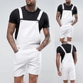 thumbnail image 1 of cllios Bib Overalls for Men Denim Plus Size Outdoor Work Practical Jeans Jumpsuits Comfortable Pocket Overalls Mens Shorts, 1 of 9