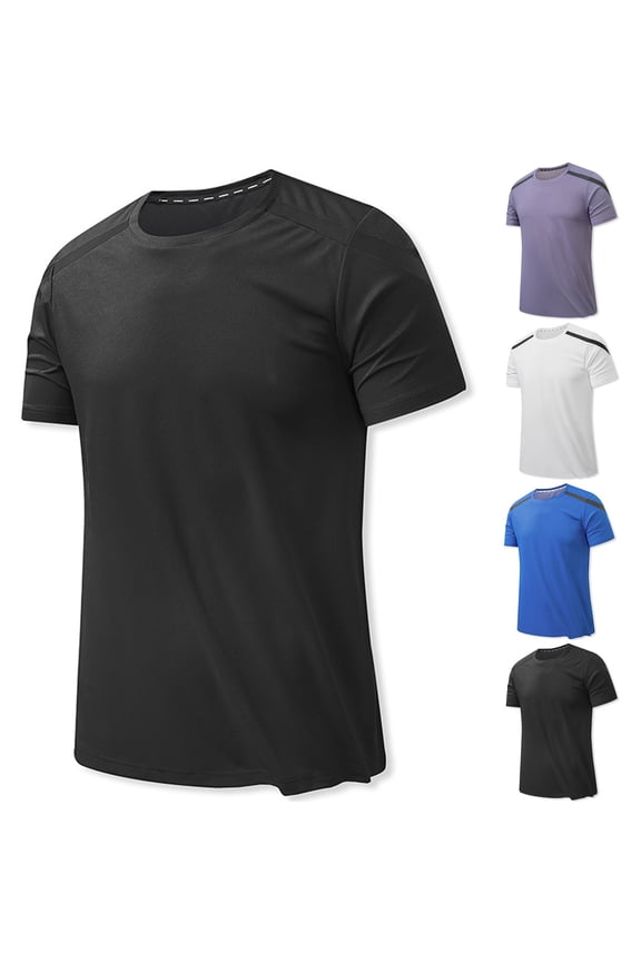 Big and Tall Shirts for Men Quick Dry Moisture Wicking T Shirts Regular Fit Short Sleeve Workout Tee Shirt Lightweight Breathable Crew Neck Sports Shirt Tops