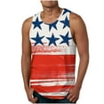 thumbnail image 1 of cllios Big and Tall Tank Tops for Men 4th of July American Flag Graphic Tees Casual Sleeveless Workout Muscle T Shirts USA Flag Patriotic Shirt Deals of the Day, 1 of 4