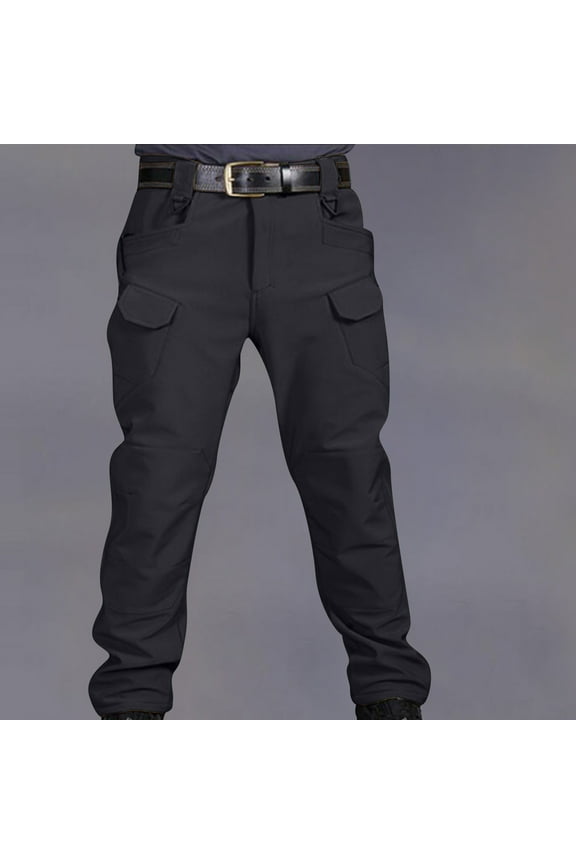Cargo Pants Mens Military Work Trousers Multi Pockets Tactical Pants Outdoor Durable Work Hiking Pant Water Resistant Travel Pants with Multi Pockets