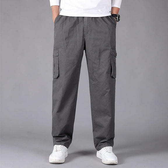 cllios Cargo Pants for Men Big and Tall Multi Pockets Pants Outdoor Work Trousers Gym Hiking Cargo Pants