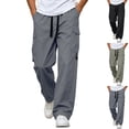 thumbnail image 1 of cllios Cargo Pants for Men Loose Fit Straight Leg Trousers Quick Dry Lightweight Casual Work Pants with Flap Pockets m-4xl, 1 of 10
