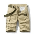 thumbnail image 1 of cllios Cargo Shorts for Men Casual Comfortable Work Shorts Gym Athletic Shorts with Multi Pockets Fathers Day Gift Ideas Khaki,34, 1 of 6