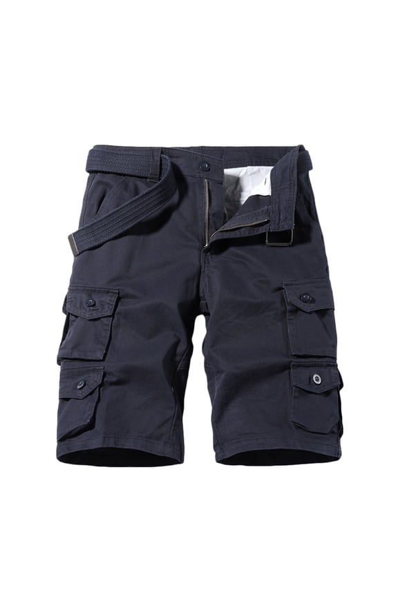 Classic Cargo Pants for Men Bermuda Casual Work Shorts Outdoor Straight Leg Work Pants Lightweight Hiking Shorts with Multi Pockets