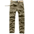 thumbnail image 1 of cllios Clearance Clothes Under $5 Mens Cargo Pants Plus Size Multi Pockets Pants Work Military Trousers Running Jogger Cargo Pants, 1 of 4