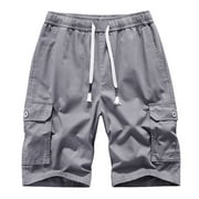 cllios Clearance Clothes Under $5 Mens Cargo Shorts Big and Tall Multi Pockets Shorts Outdoor Tactical Shorts Loose Workwear Cargo Shorts
