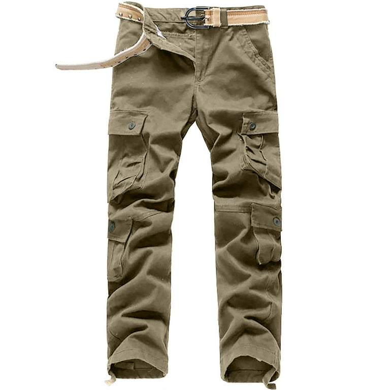 cllios Clearance Outlet Men s Cargo Pants Relaxed Fit Multi Pockets Pants Work Tactical Trousers Casual Workwear Cargo Pants