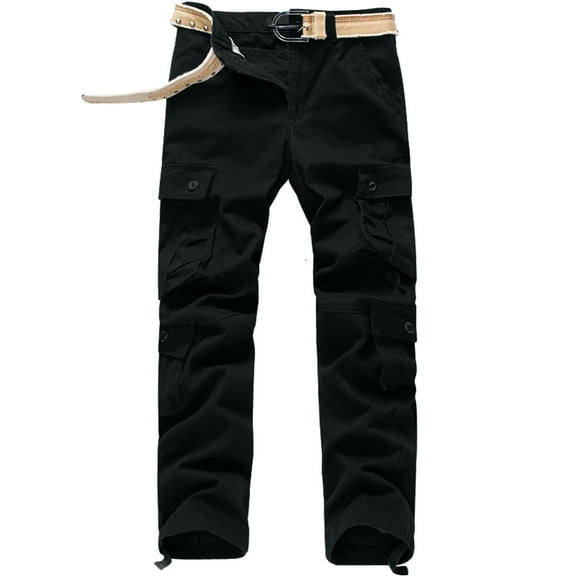 cllios Outlet Mens Cargo Pants Plus Size Multi Pockets Pants Work Military Trousers Running Jogger Cargo Pants