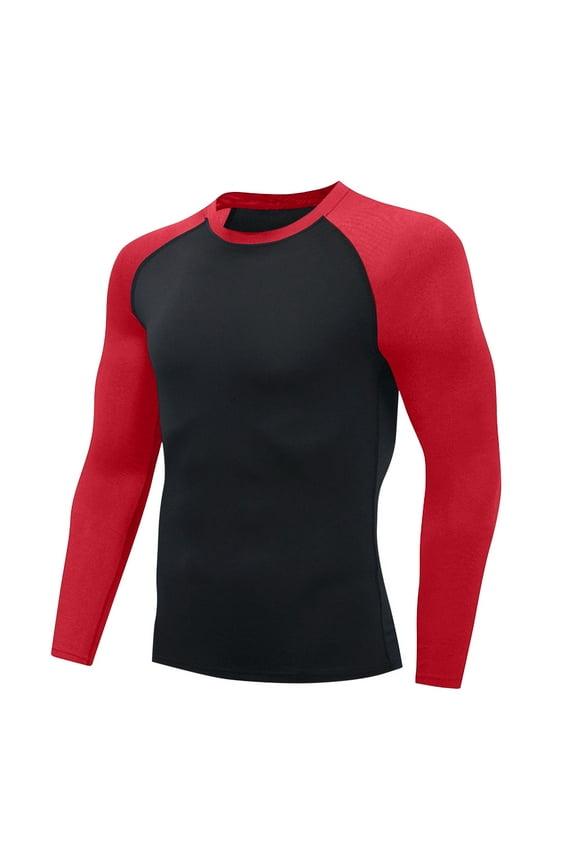 Compression Shirts for Men Long Sleeve Athletic Cold Weather Base Layer Undershirt Gear T Shirt for Workout