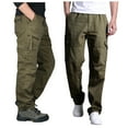 thumbnail image 1 of cllios Men's Cargo Pants Big and Tall Multi Pockets Pants Outdoor Military Trousers Running Hiking Cargo Pants, 1 of 5