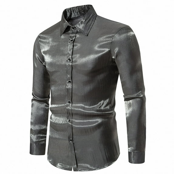 cllios Dress Shirt for Men Slim Fit Long Sleeve Work T-Shirt Casual Button Down Shirts Regular Fit Wrinkle Free Formal Oxford Shirts Elegant Business Party Shirt Blouse