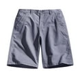 thumbnail image 1 of cllios Dress Shorts for Men Big and Tall Regular Fit Flat Front Chino Short Pants Summer Lightweight Beach Shorts with Pockets, 1 of 3