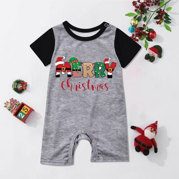 cllios Family Christmas Pajamas Matching Sets Womens Mens Kids Baby Pjs Short Sleeve Tshirts and Shorts Sleepwear Holiday Lounge Sets