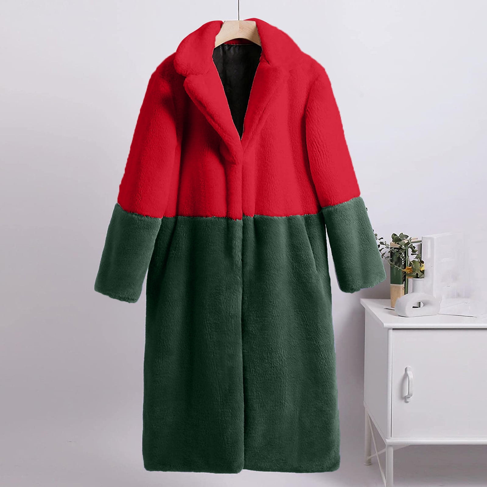 cllios Winter Coats for Women Wool Blend Jacket Button Notch Collar Sweater  Blazer Trench Coats with Belt Trendy Trench Coat 