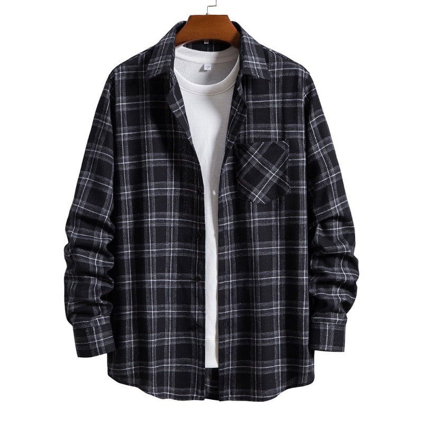 OVY Soft Flannel Wide Shirts (black)XL