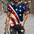 thumbnail image 1 of cllios Funny 4th of July Shirts for Men Patriotic Red White and Blue Graphic Tee Regular Fit Short Sleeve Workout Tops Independence Day Men's Gifts, 1 of 5