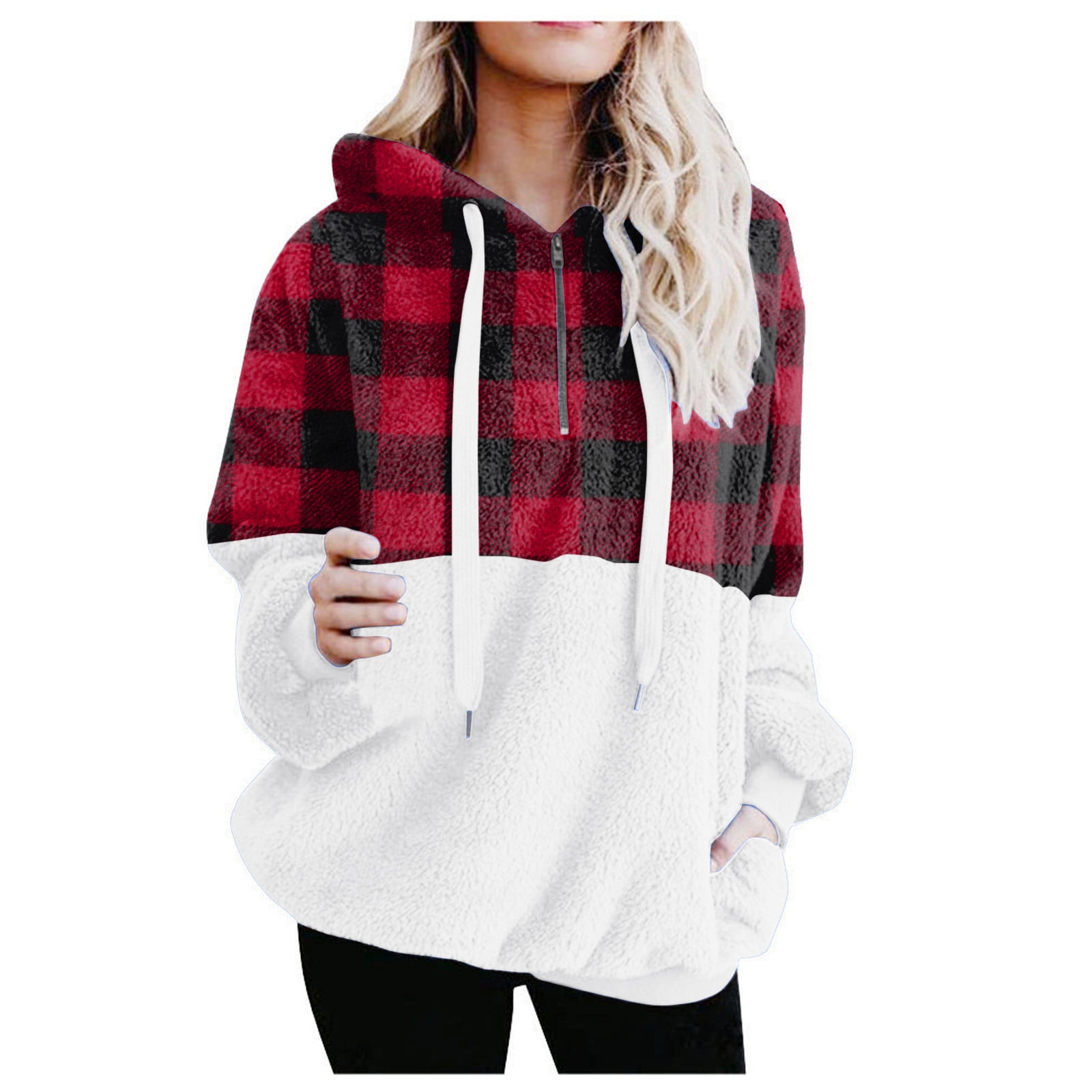 Fuzzy three hotsell quarter zip