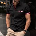 thumbnail image 1 of cllios Golf Shirts for Men with Pocket Slim Fit Short Sleeve Golf Tshirts Classic 3 Button Collared Business Work T Shirts Dressy Office Summer Tops, 1 of 5