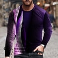 thumbnail image 1 of cllios Graphic Tee for Men 3D Digital Print T-shirt Big and Tall Crewneck Long Sleeve Pullover Tees Casual Hipster Tshirts Plus Size Stretchy Workout Tops 2024 Prime Day Deals, 1 of 5