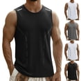 thumbnail image 1 of cllios Gym Workout Tank Tops for Men Lightweight Breathable Eyelet Sleeveless Tee Shirts Big and Tall Muscle Tank Top Gray XL, 1 of 9