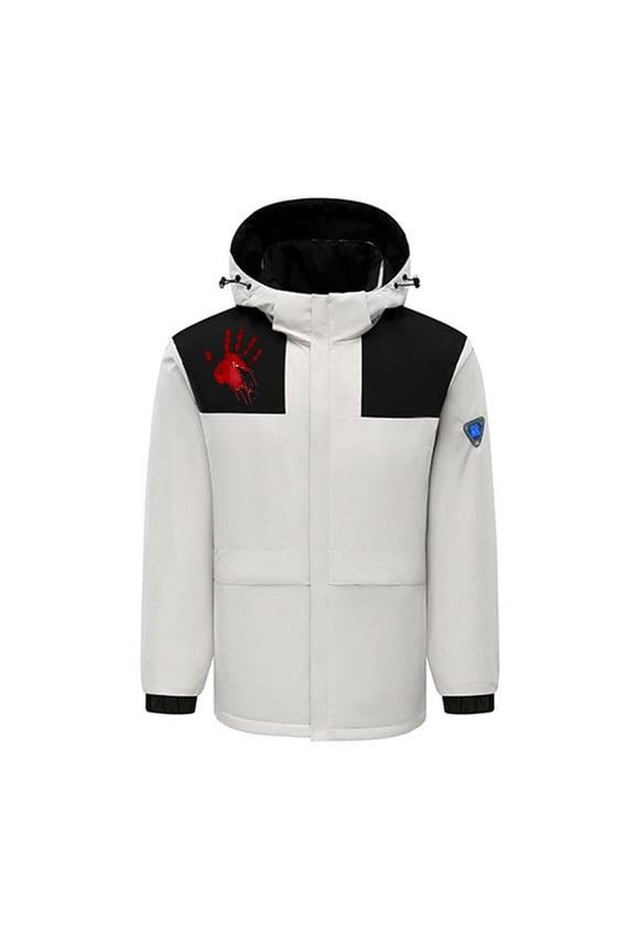 Heated Winter Jackets Unisex Warming Soft Shell Heated Jacket Waterproof Windproof USB Charging Electric Body Warmer Outerwear with 4 Heating Zones(Battery Not Included)