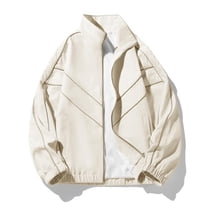 cllios Lightweight Men's Jacket with Hood for Outdoor,Big and Tall Long Sleeve Collared Rain Jacket Baggy Full Zip Windbreaker Outdoor Jacket with Pockets