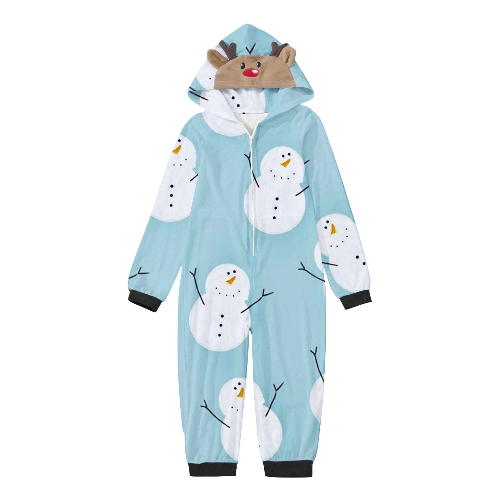 cllios Matching Family Christmas Pajamas Onesie Hooded Holiday Pajama