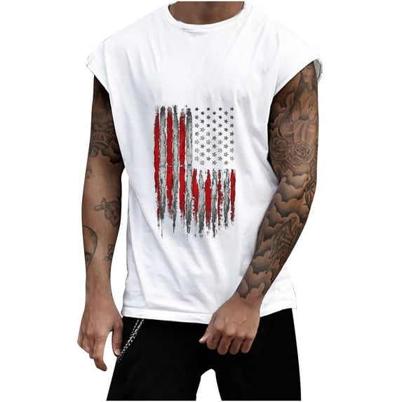 cllios Men's 1776 Tank Tops 4th of July Patriotic Shirts Independence Day Sleeveless Workout Tshirts Classic American Flag Graphic Tees Summer Holiday Gifts