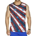 thumbnail image 1 of cllios Men's 4th of July Tank Tops Patriotic Stars and Stripes Graphic Tees Comfortable Crewneck Top Vintage Sleeveless T Shirt Vest, 1 of 5