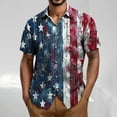 thumbnail image 1 of cllios Men's American Flag Hawaiian Shirts Patriotic 4th July Shirt Summer Casual Button Down Beach Shirts Distressed USA Flag Graphic Tee Tops, 1 of 5