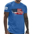 thumbnail image 1 of cllios Men's American Flag Shirts July 4th Short Sleeve T-Shirt Independence Day Patriotic Top USA Red White and Blue Graphic Tees Gym Crew Neck Workout Tops, 1 of 4