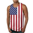thumbnail image 1 of cllios Men's American Flag Tank Tops 1776 4th of July Shirts Casual Sleeveless Gym Workout Sports Vests USA Flag Patriotic T-Shirts Independence Day Tanks Lighten Deals of the Day, 1 of 4