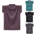 thumbnail image 1 of cllios Men's Athletic Shirts Big and Tall Colling Golf Tshirts Plus Size Short Sleeve Collared Tennis Shirts Button Up Textured T Shirts Workout Shirts for Men, 1 of 9