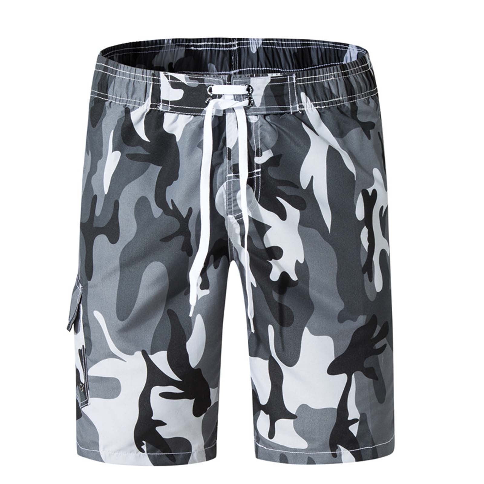 Short De Bain Sonic The Hedgehog - Camouflage Bleu Pour Garçons - 100% Polyester