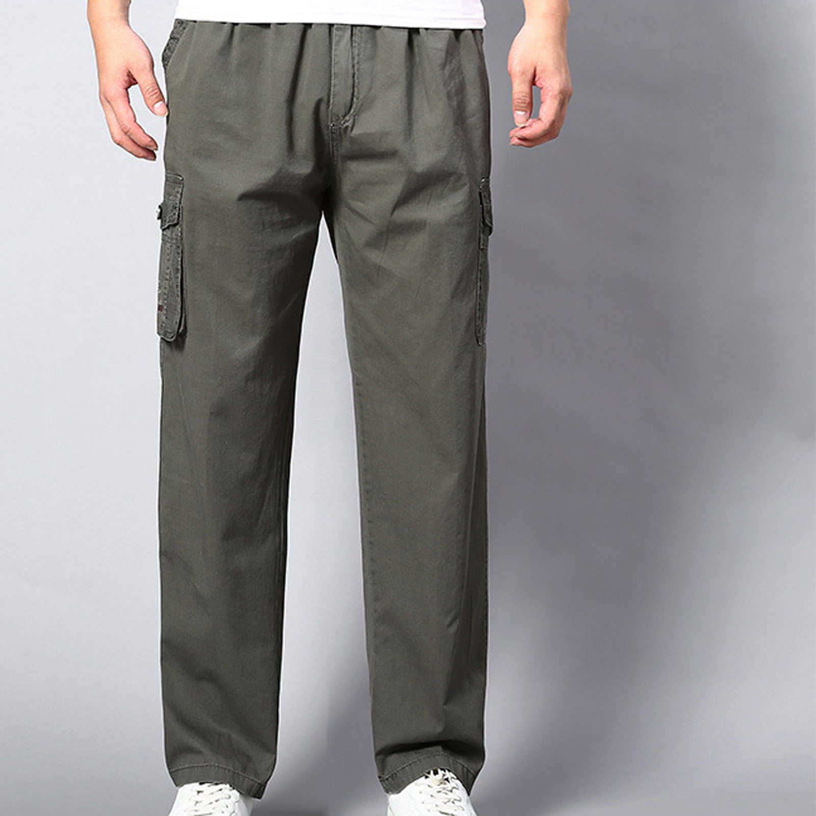 cllios Men's Cargo Pants Big and Tall Casual Pants Outdoor Tactical