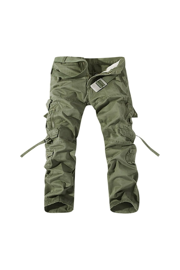 Men's Cargo Pants Big and Tall Multi Pockets Pants Work Work Trousers Lounge Workwear Cargo Pants